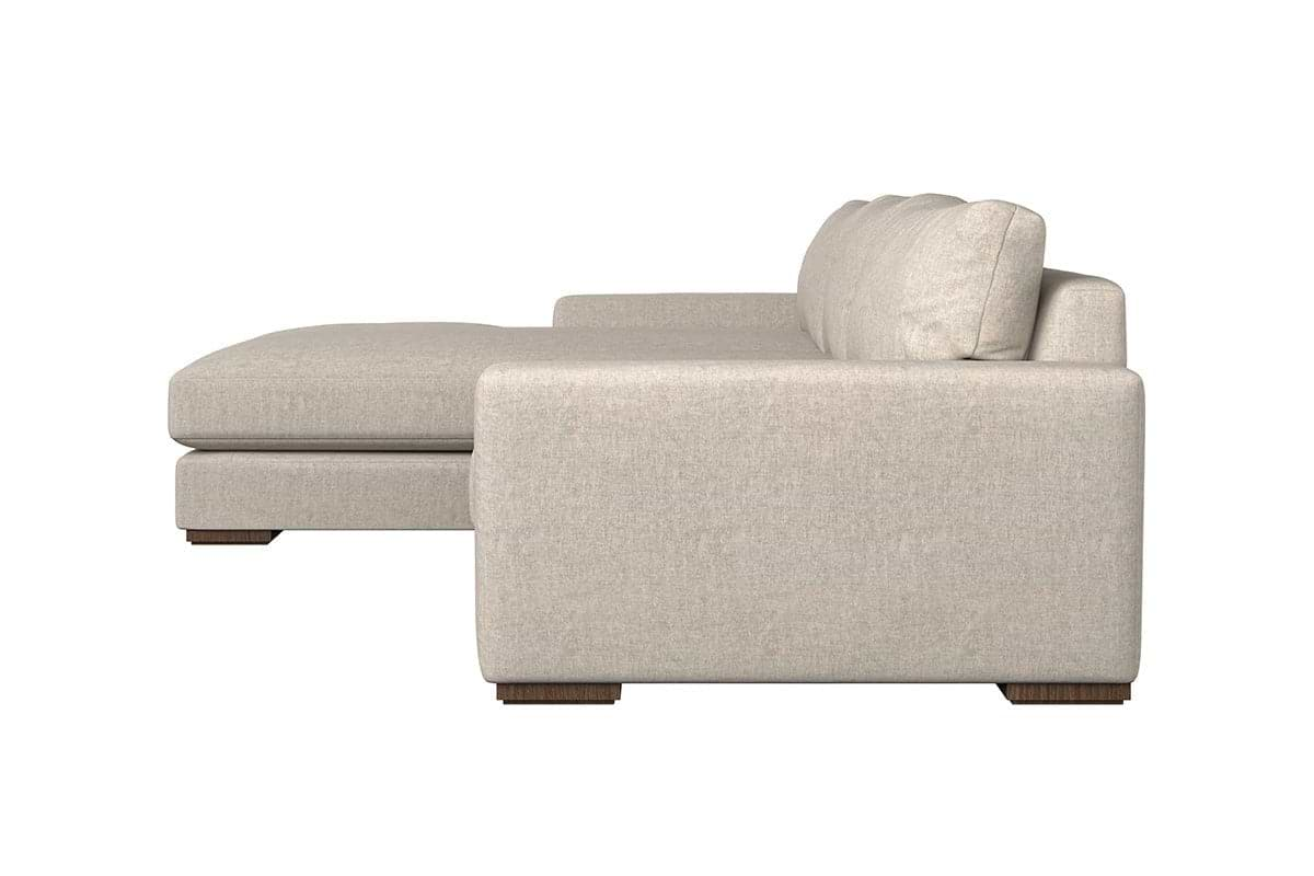 Guddu Medium Left Hand Chaise Sofa - Brera Linen Chestnut-nkuku