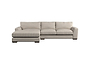 Guddu Medium Left Hand Chaise Sofa - Brera Linen Natural-nkuku