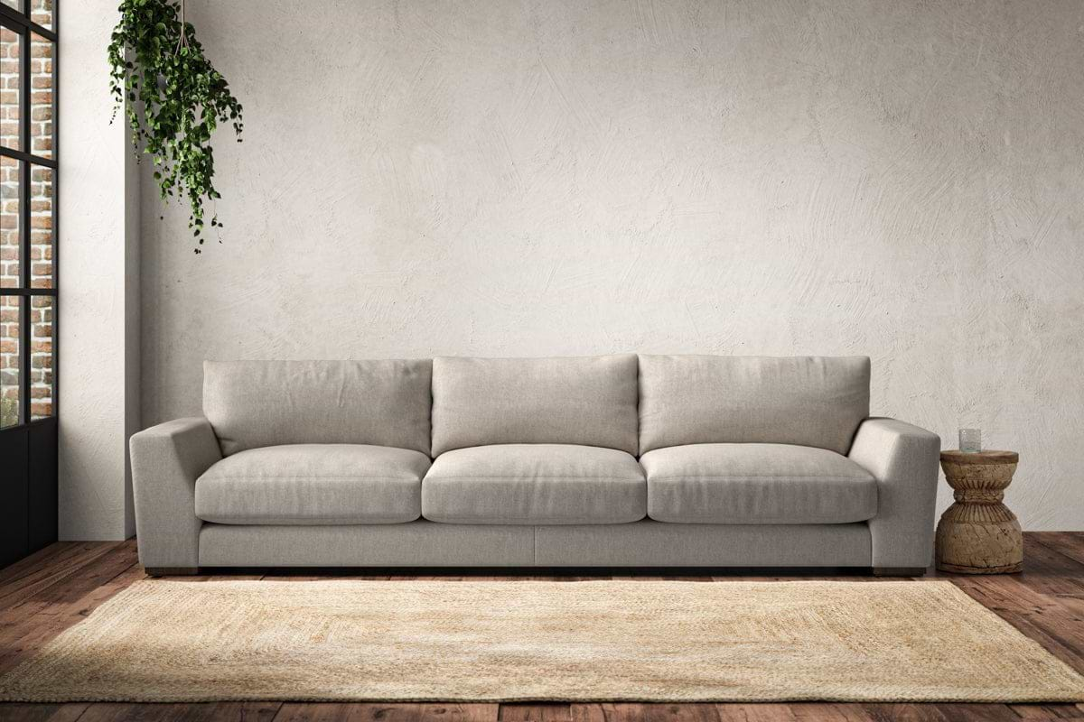 Guddu Super Grand Sofa - Brera Linen Natural-nkuku