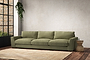 Guddu Super Grand Sofa - Brera Linen Sage-nkuku