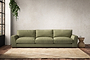 Guddu Super Grand Sofa - Brera Linen Sage-nkuku