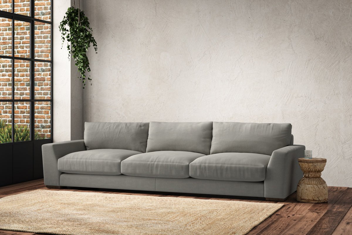 Guddu Super Grand Sofa - Brera Linen Smoke-nkuku