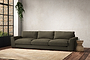 Guddu Super Grand Sofa - Recycled Cotton Fatigue-nkuku