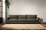 Guddu Super Grand Sofa - Recycled Cotton Fatigue-nkuku