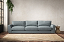 Guddu Super Grand Sofa - Recycled Cotton Horizon-nkuku