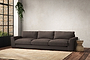 Guddu Super Grand Sofa - Recycled Cotton Mocha-nkuku