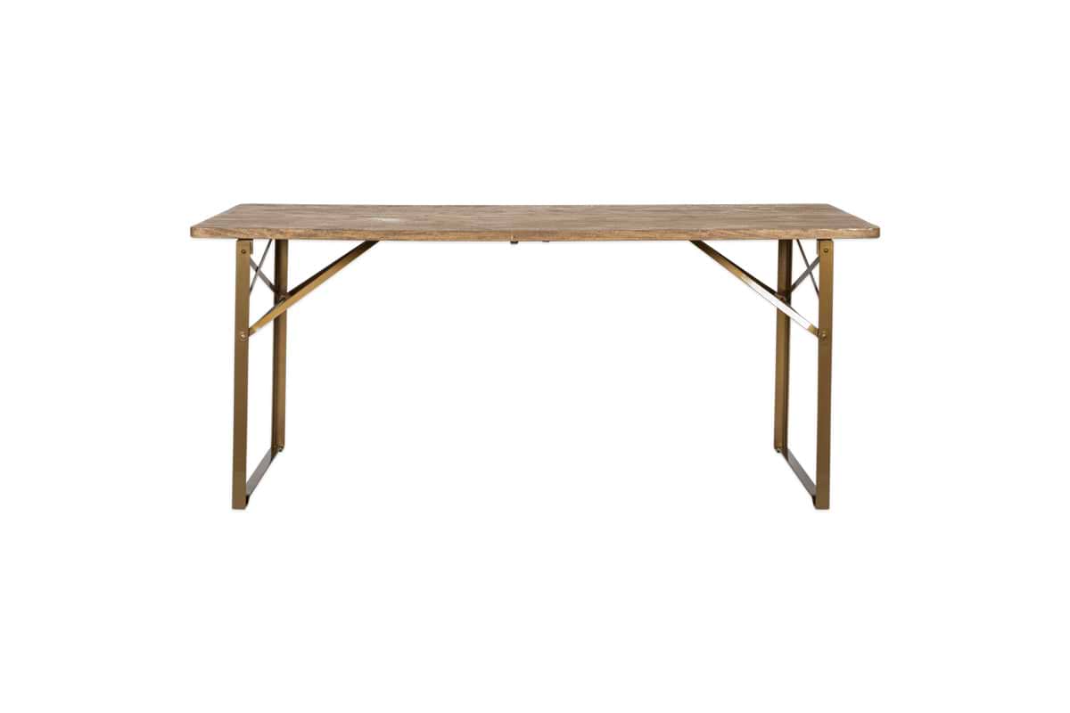 Hanita Mango Wood Folding Dining Table