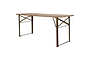 Hanita Mango Wood Folding Dining Table-nkuku