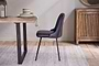 Harsha Leather Dining Chair - Aged Black-nkuku