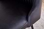 Harsha Leather Dining Chair - Aged Black-nkuku