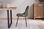 Harsha Leather Dining Chair - Rich Green-nkuku