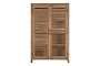 Ibo Reclaimed Wooden Slatted Cabinet – Natural - Large
