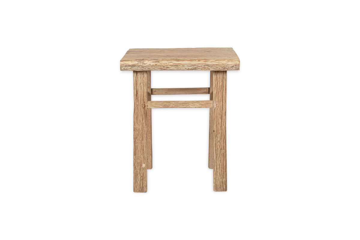 Ibo Reclaimed Wood Side Table - Natural