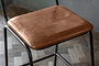 Iswa Leather & Cane Counter Chair - Aged Tan