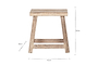 Ibo Reclaimed Wood Low Stool - Natural