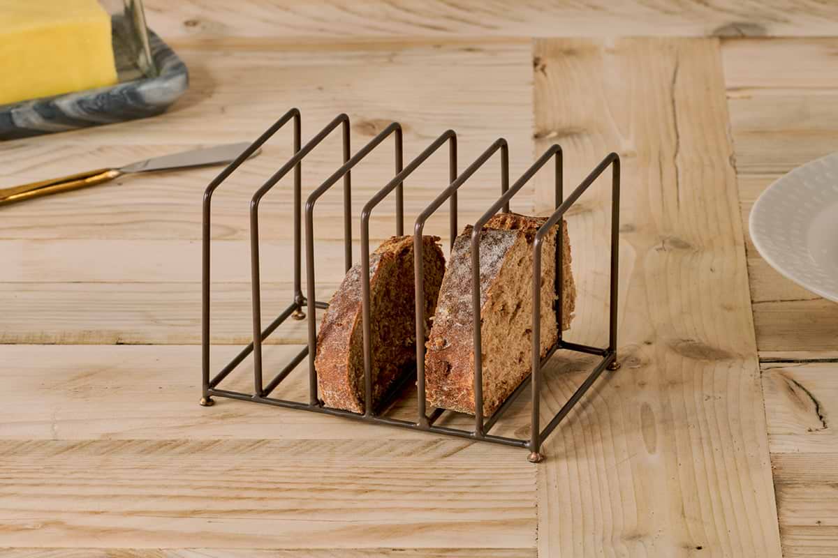 Inkollu Toast Rack - Aged Brass