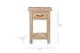 Ibo Reclaimed Wood Bedside Table - Natural