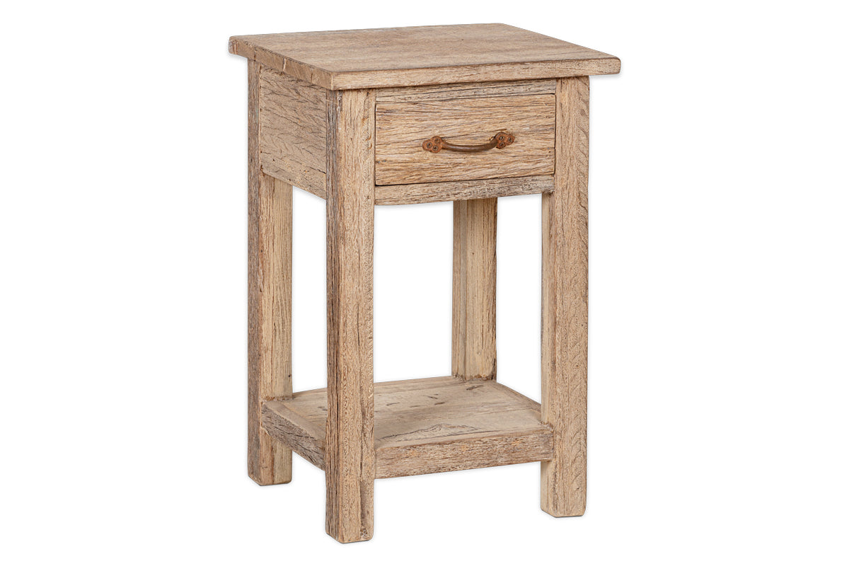 Ibo Reclaimed Wood Bedside Table - Natural