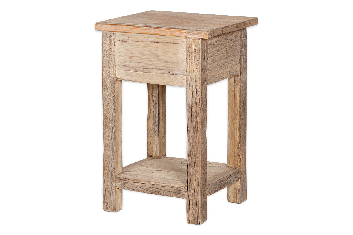 Ibo Reclaimed Wood Bedside Table - Natural