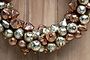 Inika Glass Wreath - Antique Gold & Rust