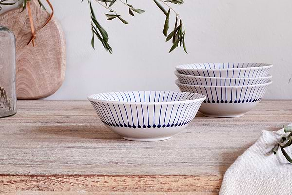 Iba Cereal Bowl - Indigo-nkuku