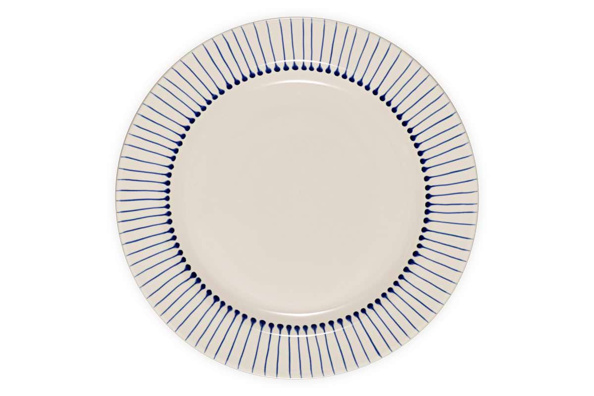 Iba Dinner Plate - Indigo-nkuku