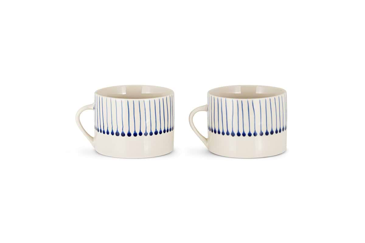 Iba Mug - Indigo - Large (Set of 2)-nkuku