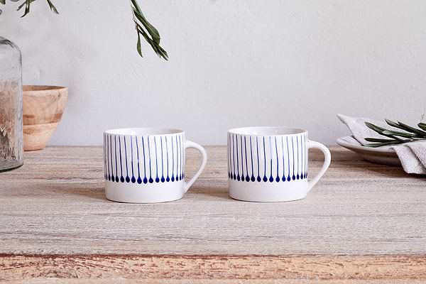 Iba Mug - Indigo - Small (Set of 2)-nkuku