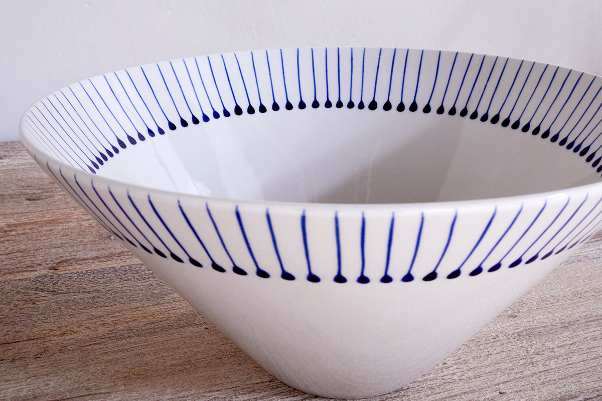 Iba Serving Bowl - Indigo-nkuku