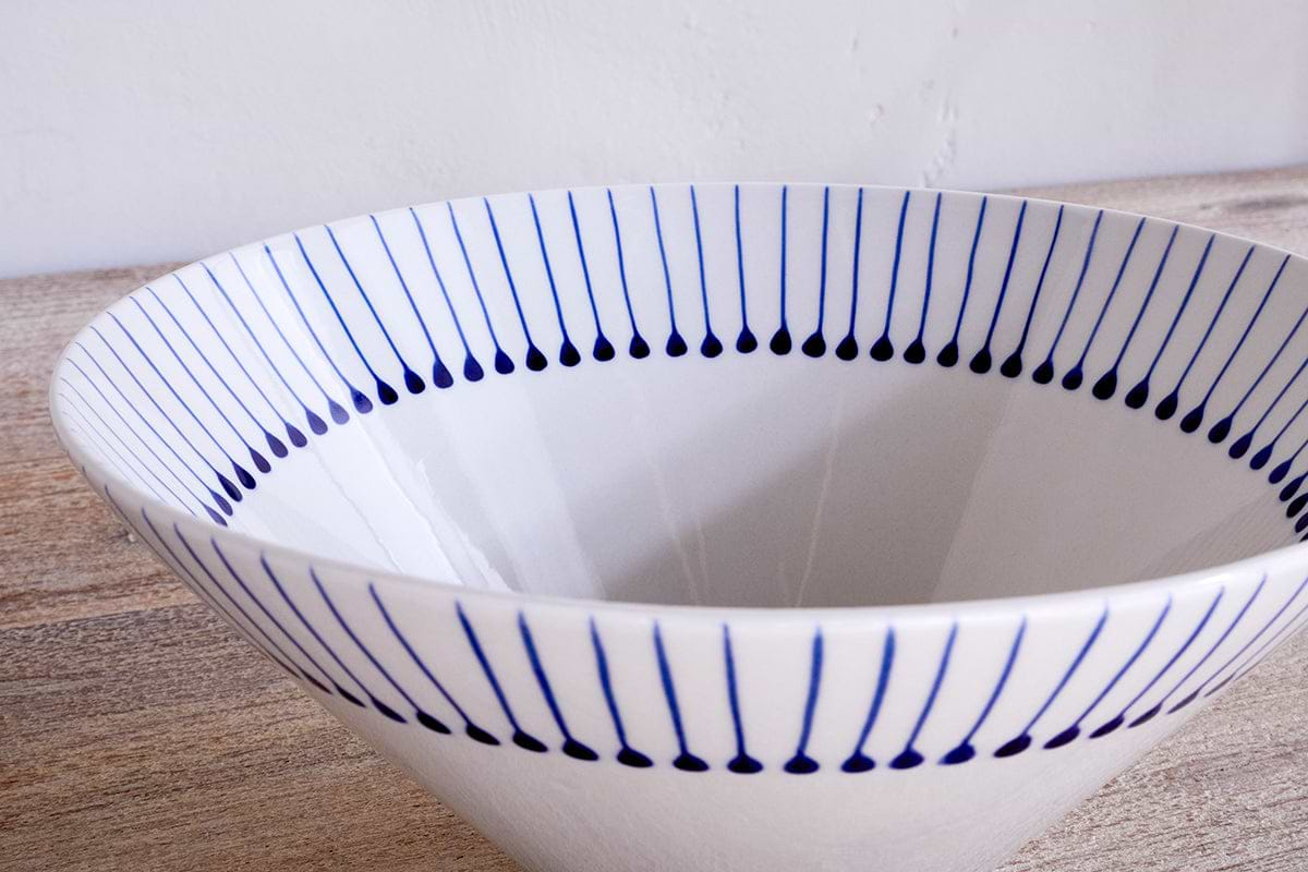 Iba Serving Bowl - Indigo-nkuku