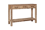 Ibo Reclaimed Wood 3 Drawer Console Table - Natural-nkuku