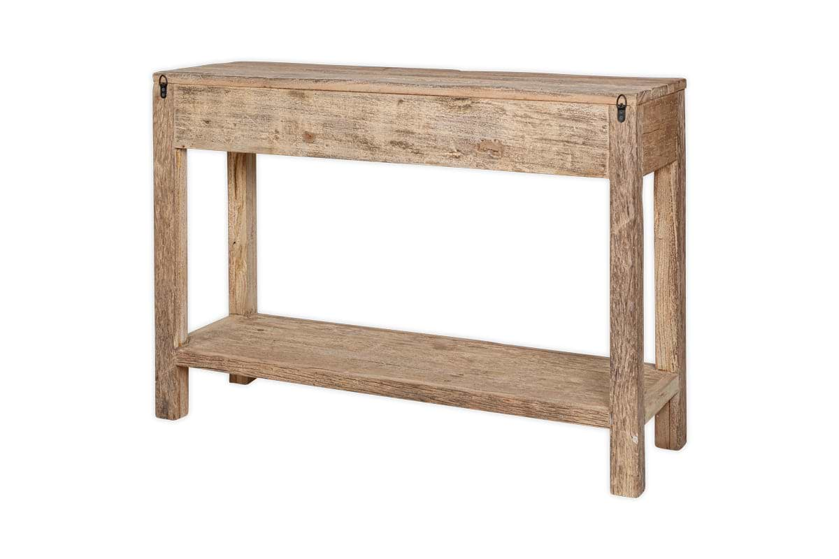 Ibo Reclaimed Wood 3 Drawer Console Table - Natural-nkuku