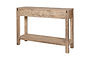 Ibo Reclaimed Wood 3 Drawer Console Table - Natural-nkuku