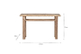 Ibo Reclaimed Wood Console Table - Natural- nkuku