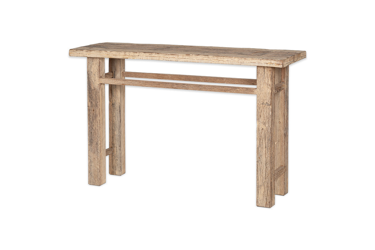 Ibo Reclaimed Wood Console Table - Natural- nkuku