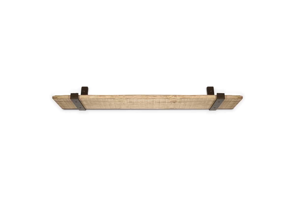 Ibo Reclaimed Wood & Iron Shelf - Natural-nkuku