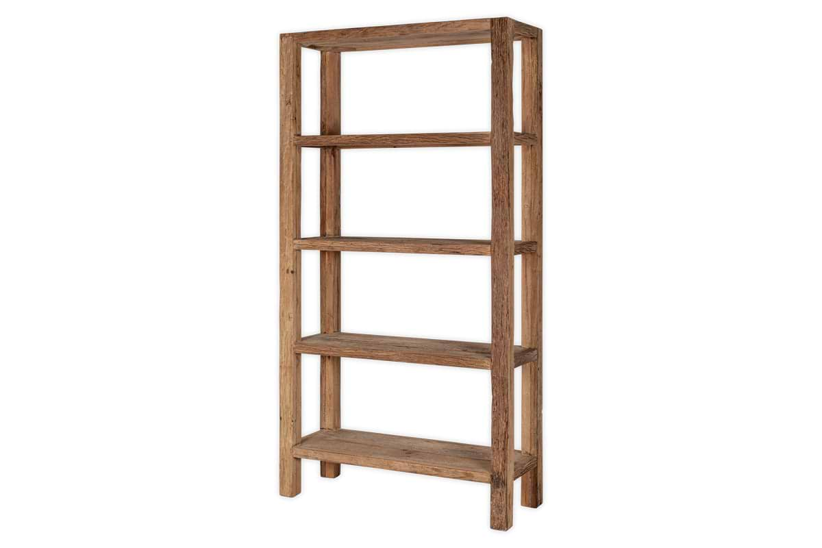 Ibo Reclaimed Wood Shelf - Natural - Wide-nkuku