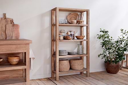 Ibo Reclaimed Wood Shelf - Natural - Wide