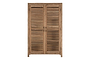 Ibo Reclaimed Wooden Slatted Cabinet – Natural - Large-nkuku