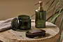 Ilcoso Recycled Hammered Glass Storage Pot - Green-nkuku