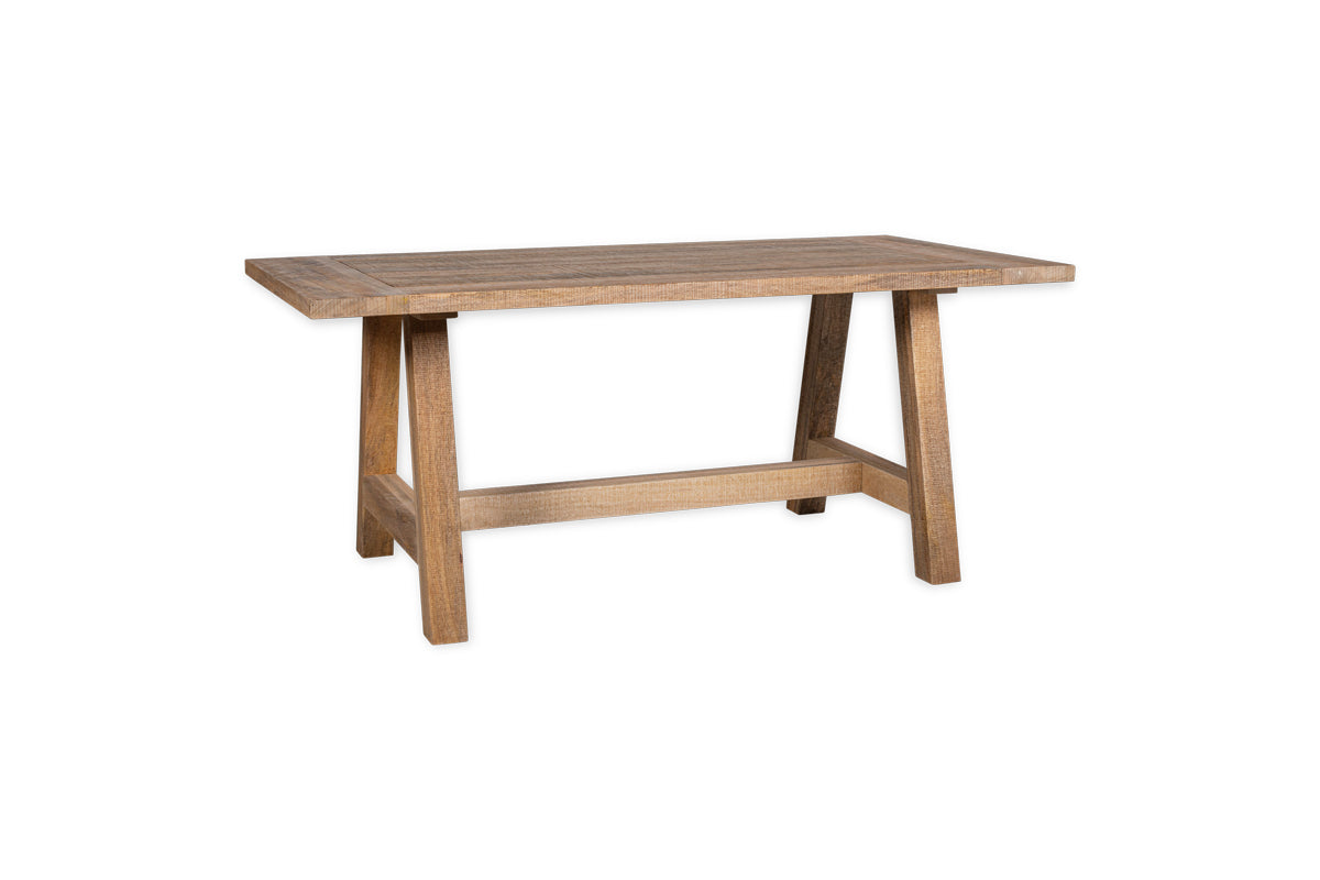 Indali Mango Wood Dining Table - Natural - Large-nkuku