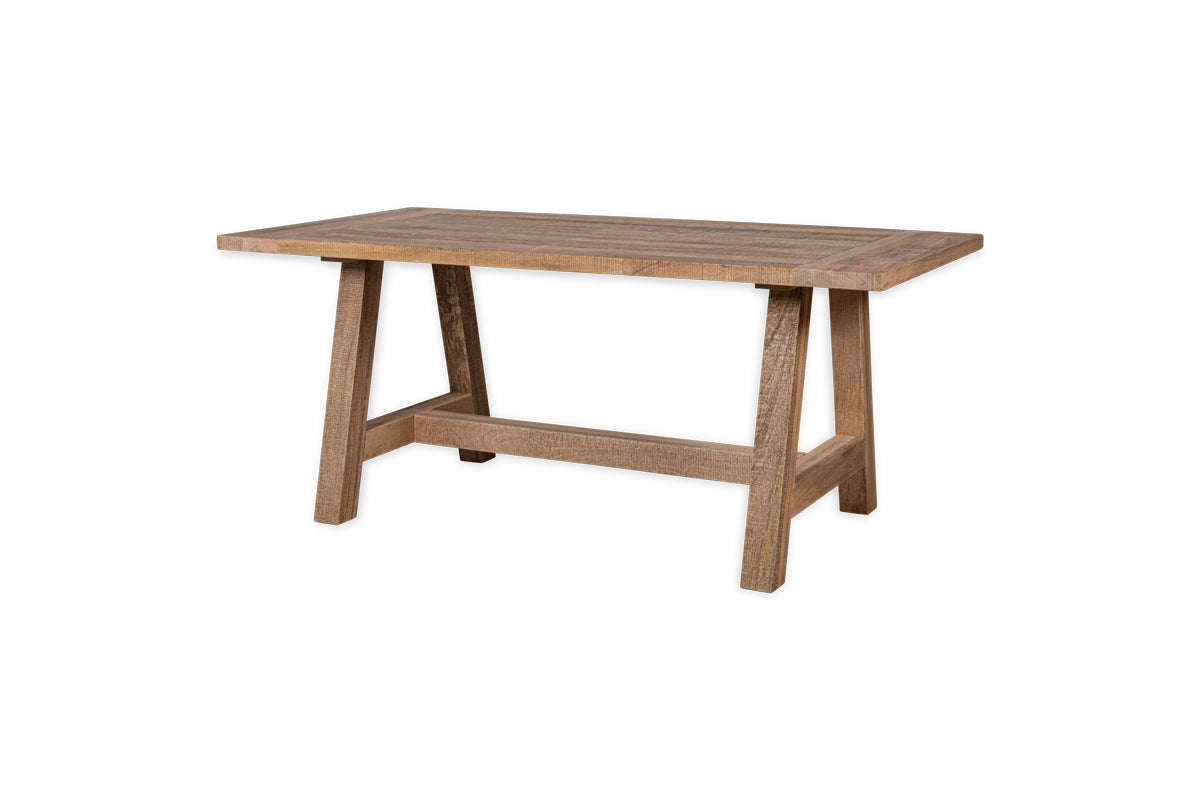 Indali Mango Wood Dining Table - Natural - Large-nkuku