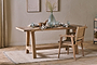 Indali Mango Wood Dining Table - Natural - Large-nkuku