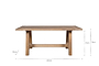 Indali Mango Wood Dining Table - Natural - Large-nkuku