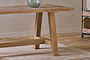 Indali Mango Wood Dining Table - Natural - Small-nkuku