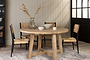 Indali Mango Wood Round Dining Table - Large-nkuku