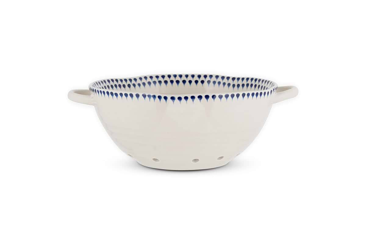 Indigo Drop Colander - Indigo-nkuku