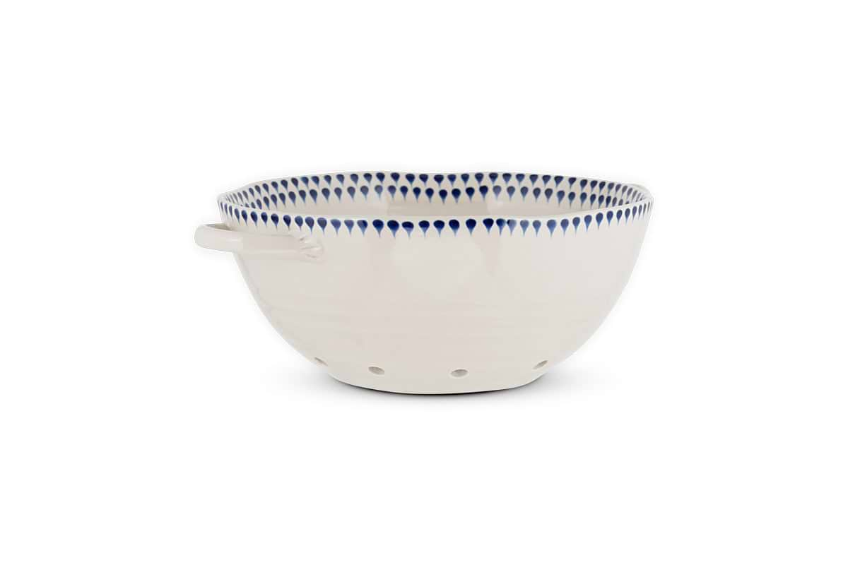 Indigo Drop Colander - Indigo-nkuku