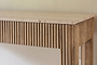 Ira Travertine & Mango Wood Console Table - Natural- nkuku