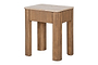 Ira Travertine & Mango Wood Side Table- nkuku